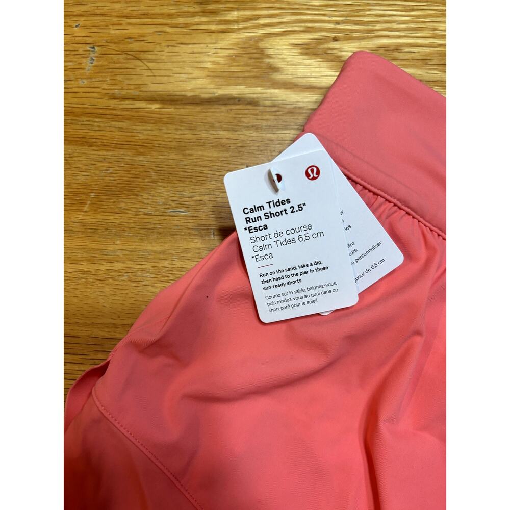 NWT Lululemon Calm Tides Run Short 2.5" Size 10 - Picture 2 of 5